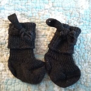 Merino Wool Knit Newborn Baby Booties Unisex